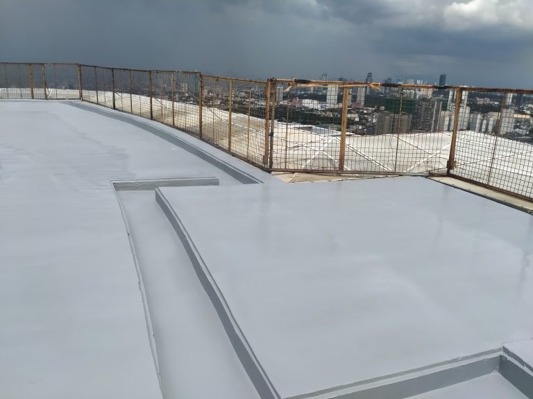 Finished application of polyurea