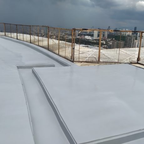 Finished application of polyurea